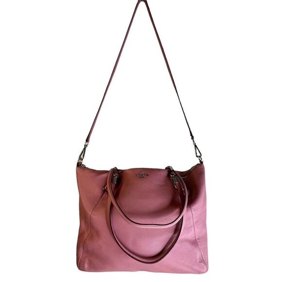 Coach Soft‎ Pebbled Leather Purse with Shoulder Strap - Picture 1 of 9